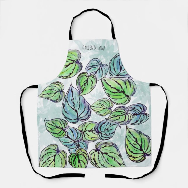 Delantal Apron medio mami de jardín (Anverso)