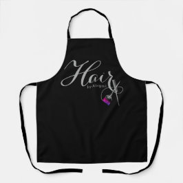 Delantal Apron moderno estilo cabello negro