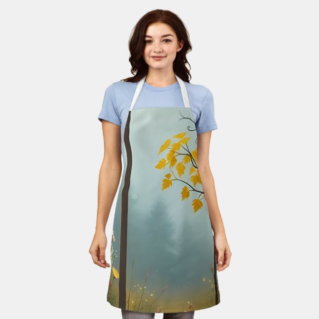 Delantal Apron moderno para cocinar y hornear - Elegante y  (Gastado)