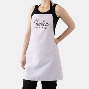Delantal Apron monograma rosado Pastel - Diseño Minimalista