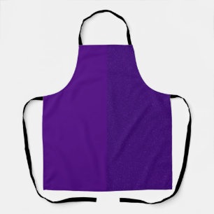 Delantal Aprón morado dividido y Purpurina - Personalizable