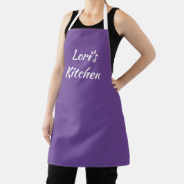 Delantal Apron morado personalizado