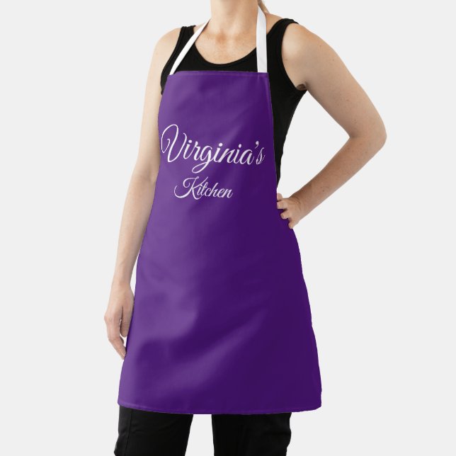 Delantal Apron morado personalizado (in situ)