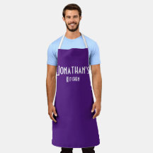 Apron morado personalizado