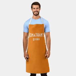 Delantal Apron Naranja personalizado