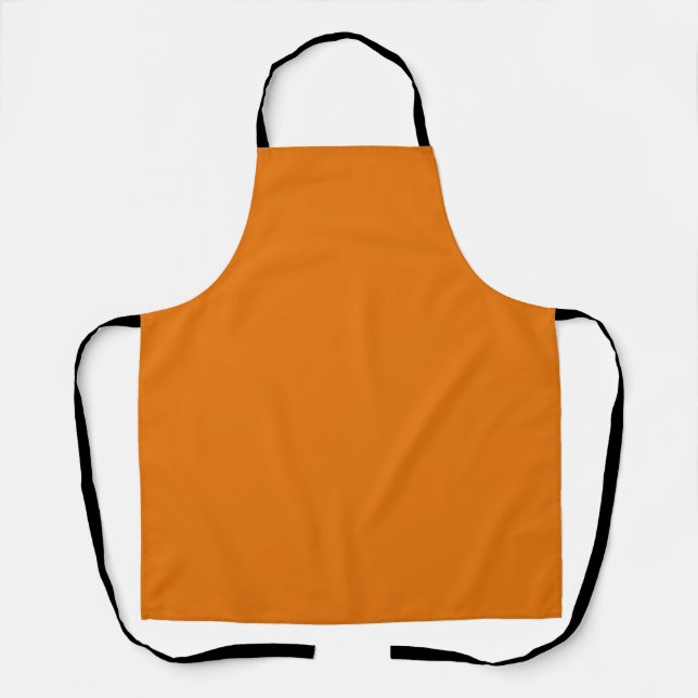 Delantal Apron naranja y Black Halloween (Anverso)