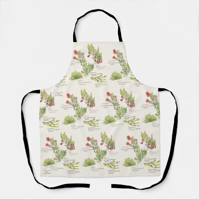 Delantal Aprón nativas del volcán de la isla Hawai'i (Anverso)