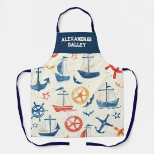 Delantal Apron Nautical