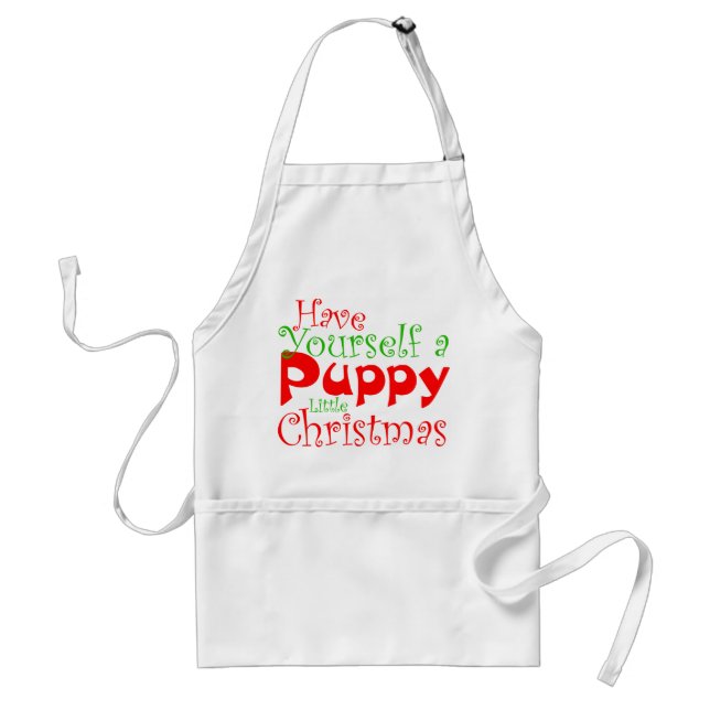 Delantal Apron Navidades de Cachorro (Frente)