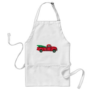 Delantal Apron Navidades de camiones viejos