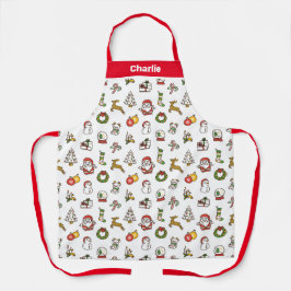 Delantal Apron Navidades de la Cuta Roja