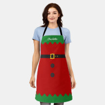 Apron Navidades de nombres personalizados de vestu
