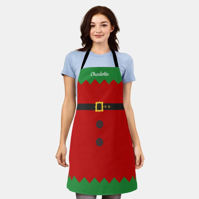 Delantal Apron Navidades de nombres personalizados de vestu (Gastado)