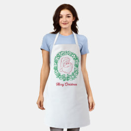 Delantal Apron Navidades de Santa Claus