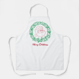Delantal Apron Navidades de Santa Claus