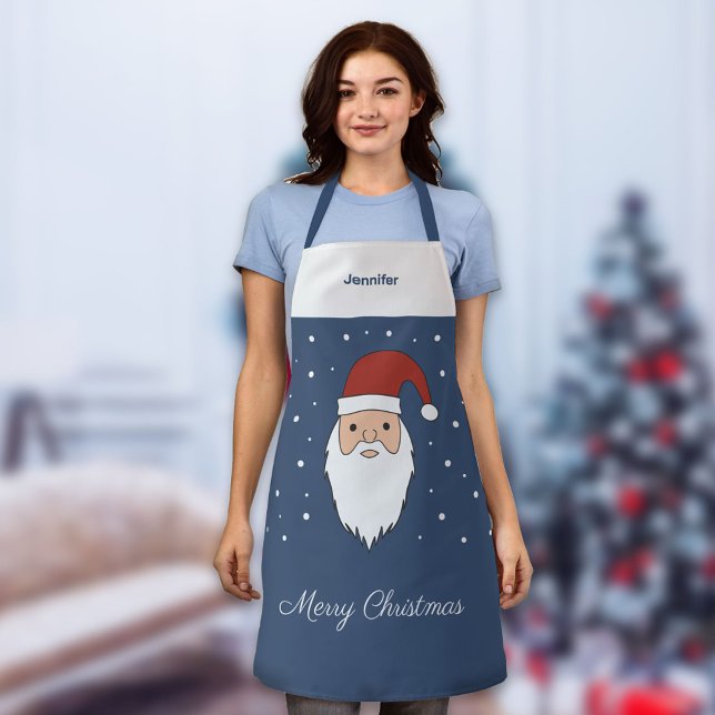 Delantal Apron Navidades de Santa Claus (Santa Claus Christmas Apron)