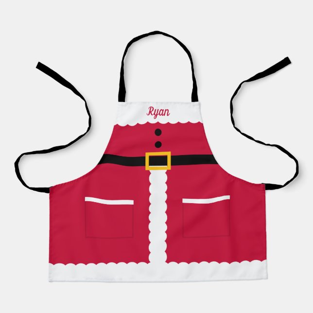 Delantal Apron Navidades de Santa Kid personalizados (Anverso)