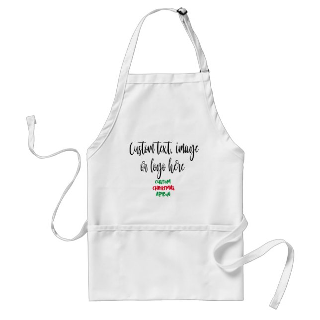Delantal Apron, Navidades personalizados, crear bolsillo bl (Frente)