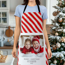 "Apron navideño personalizado con foto