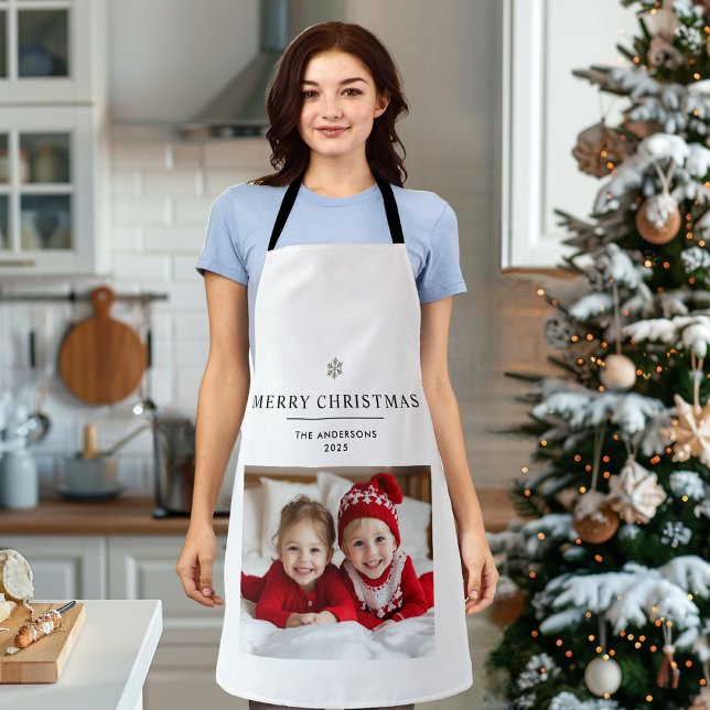 Delantal "Apron navideño personalizado con foto (Subido por el creador)