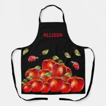 Apron negro de la Manzana Roja