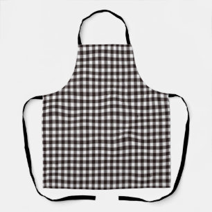 Delantal Apron negro y blanco
