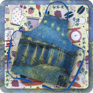 Delantal APRON - Noche estrellada sobre el Ródano - van Gog