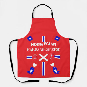 Delantal Apron noruego Lefse Flatbread