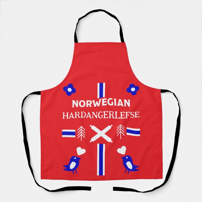 Delantal Apron noruego Lefse Flatbread (Anverso)