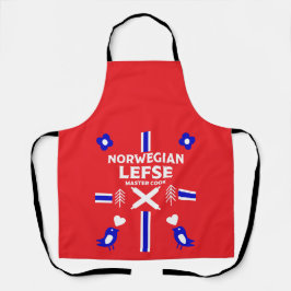 Delantal Apron noruego Lefse Flatbread