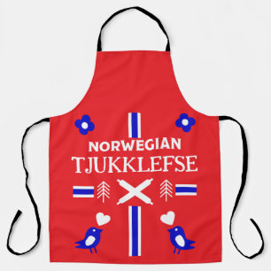 Delantal Apron noruego Lefse Flatbread