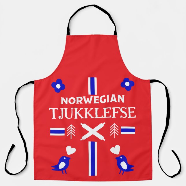 Delantal Apron noruego Lefse Flatbread (Anverso)
