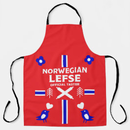 Delantal Apron noruego Lefse Flatbread