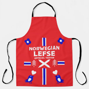 Delantal Apron noruego Lefse Flatbread