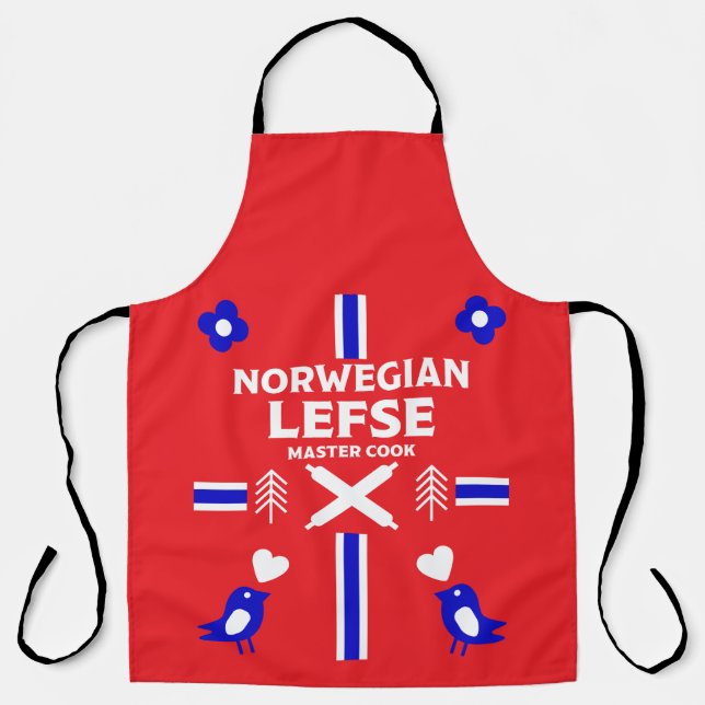 Delantal Apron noruego Lefse Flatbread (Anverso)