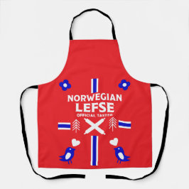 Delantal Apron noruego Lefse Flatbread
