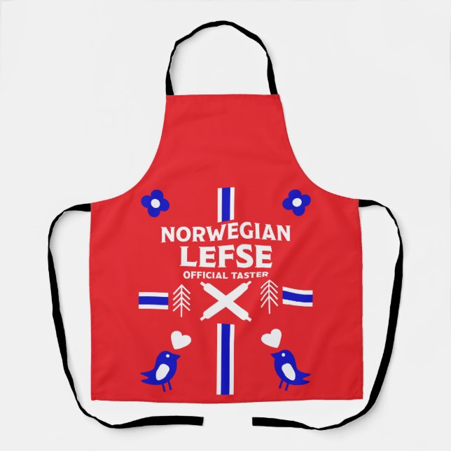 Delantal Apron noruego Lefse Flatbread (Anverso)