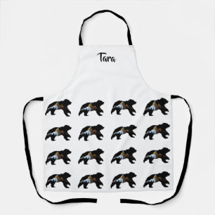 Delantal Apron "Osos con montañas" de Bear Lover