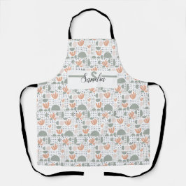 Delantal Apron Pastel personalizado - Inicial moderno y nom