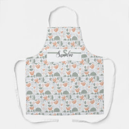 Delantal Apron Pastel personalizado - Inicial moderno y nom