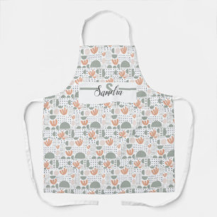 Delantal Apron Pastel personalizado - Inicial moderno y nom