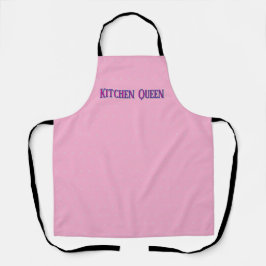 Delantal Apron Pastel Rosa Personalizado - Texto Personaliz
