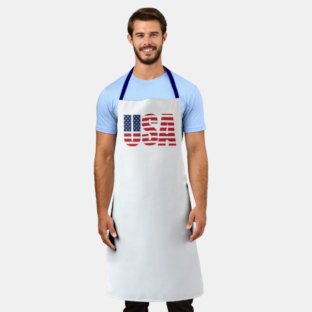 Delantal Apron Patriótico USA (Gastado)