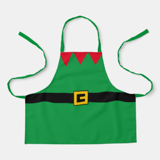 Delantal Apron, pequeño ayudante de Santa, Navidades de Elf