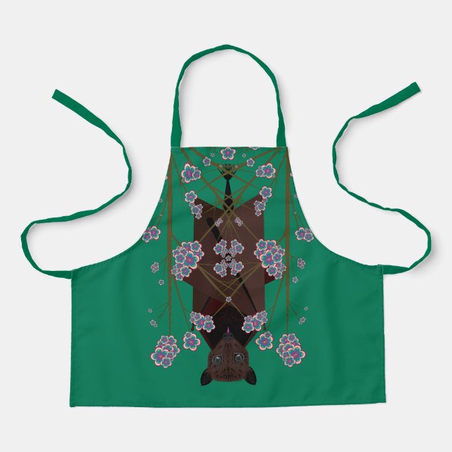 Delantal Aprón pequeño de Fox Jade volando (Anverso)