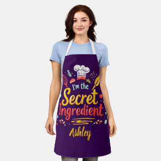 Delantal Apron, Personalizable "Soy el ingrediente secreto"