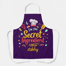 Delantal Apron, Personalizable "Soy el ingrediente secreto"