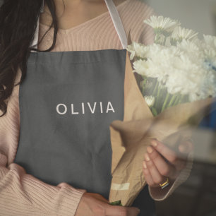 Delantal Apron Personalizado azul de carbón vegetal persona