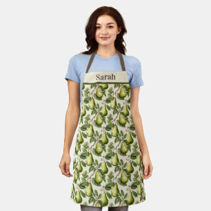 Delantal Apron personalizado con diseño de árbol de peras d