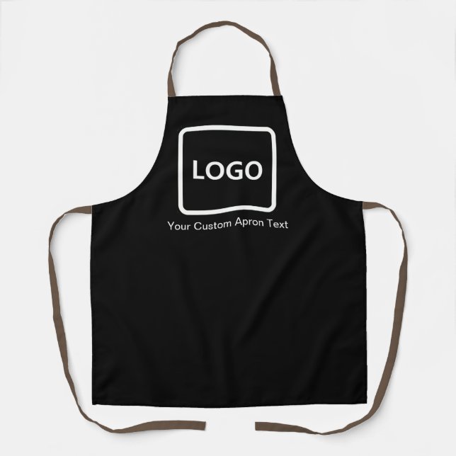 Delantal Apron personalizado con logotipo comercial persona (Anverso)